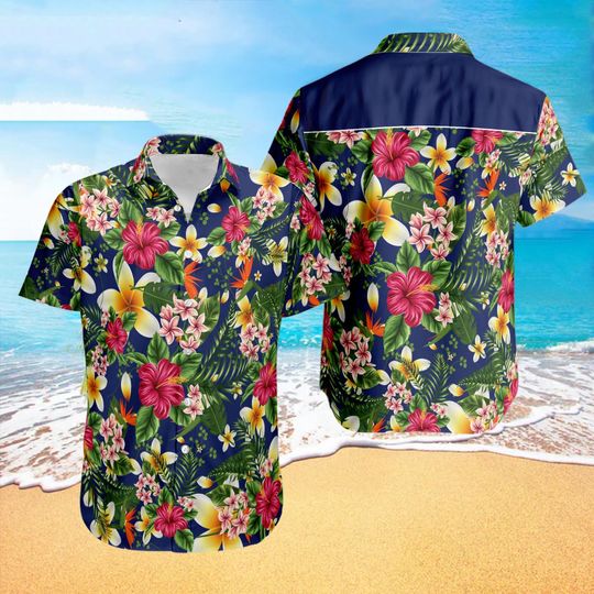 Discover Floral Flower Hawaiian Shirt, Summer Hawaiian Shirt