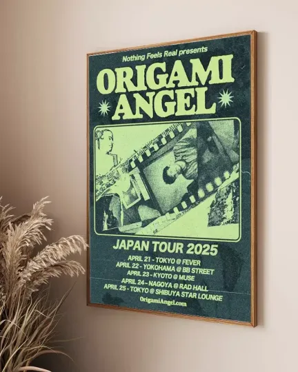Discover Origami Angel Japan Tour 2025 Poster
