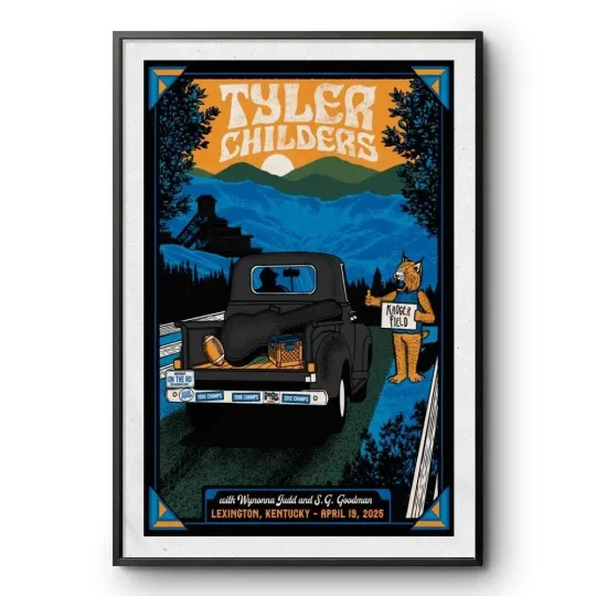 Discover Tyler Childers On April 19, 2025 In Lexington, KY Tour Poster