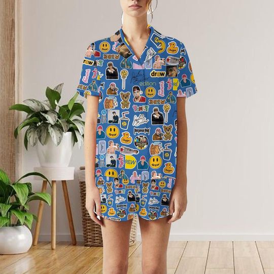 Discover Justin Bieber Short Pajamas Sets, Gift for Fans