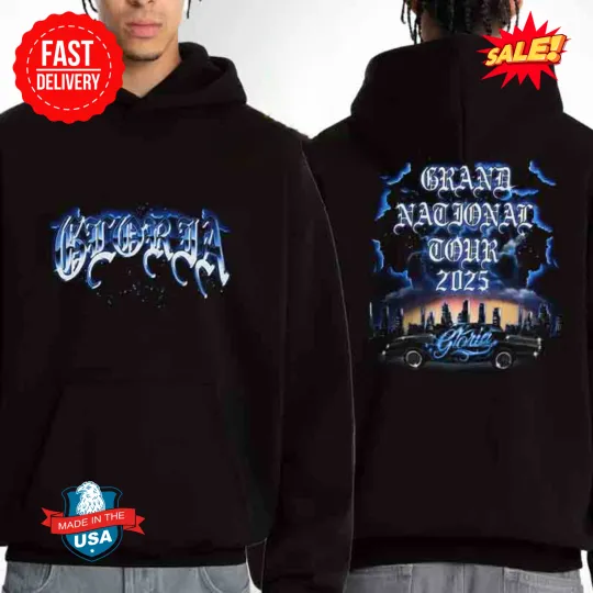 Discover Kendrick Lamar Grand National Tour 2025 GNT Gloria Two Sided Hoodie