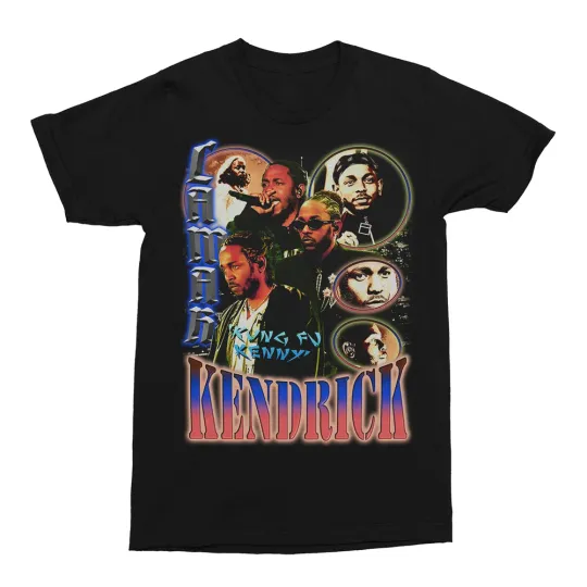 Discover Kendrick Lamar Live In Concert Heavy Cotton Black T Shirt For Men