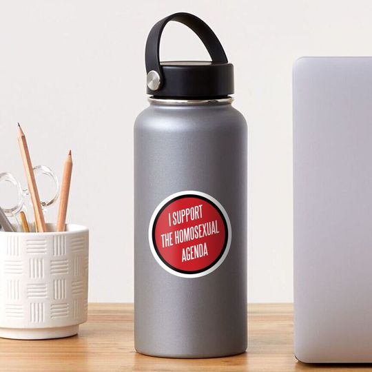 Discover Homosexual Agenda Sticker