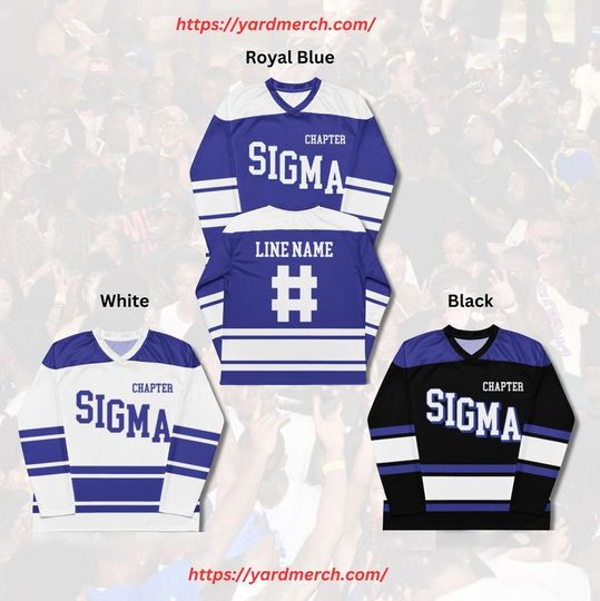 Discover Phi Beta Sigma Custom Hockey Jersey  Greek Fraternity Apparel
