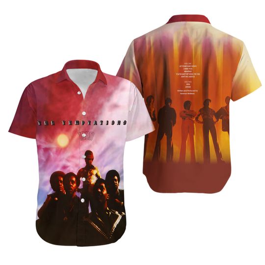 Discover The Temptations 1990 Album Cover Hawaiian Shirt