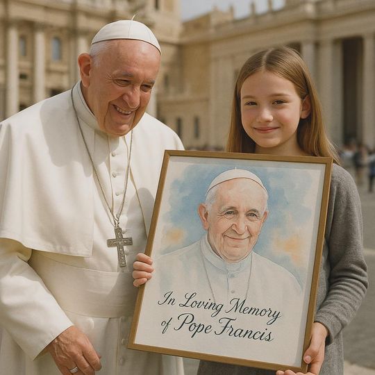 Discover Pope Francis Memorial Portrait Catholic Wall Art