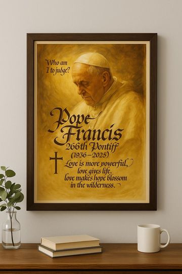 Discover Pope Francis 266 Memorial Poster