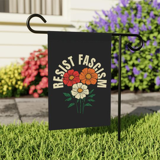 Discover Resist Fascism Sign, Resist Fascism Flag, Anti-Trump Garden Flags, Yard Flag, Garden Signs