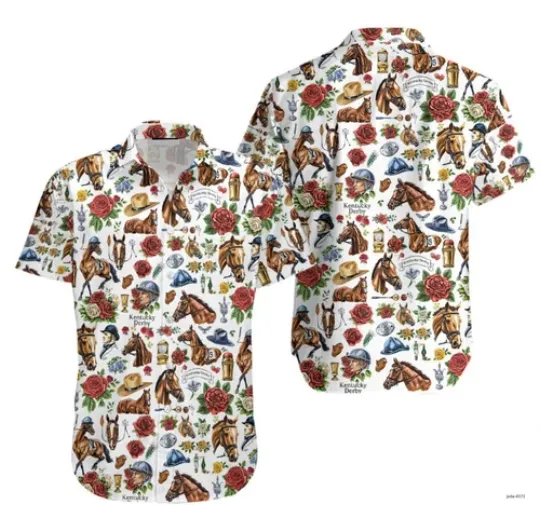 Discover The 150th Kentucky Derby Horse Racing Hawaiian Shirt