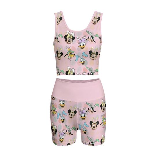 Discover Disneyyy-Inspired Running Gear for Magical Runs Yoga Set, Run Disneyyy Yoga Set for Easter