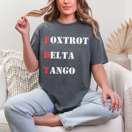 Discover Foxtrot Delta Tango T-Shirt, FDT Subtle F Trump, Resist, Anti Trump, Fight Fascism