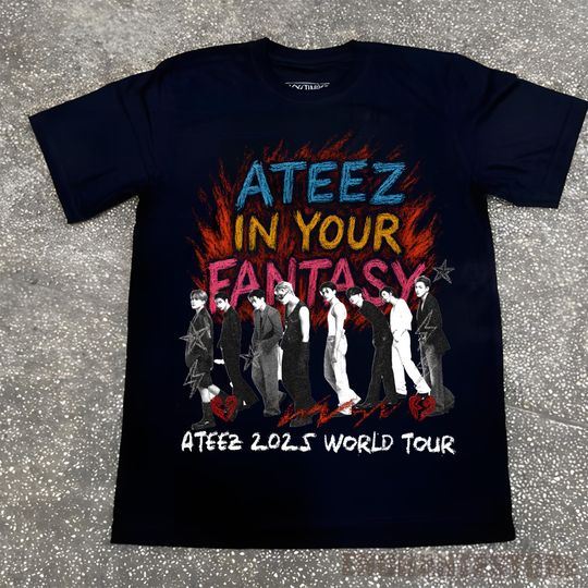 Discover Ateez 2025 World Tour in Your Fantasy Tshirt, Ateez World Tour 2025 Shirt