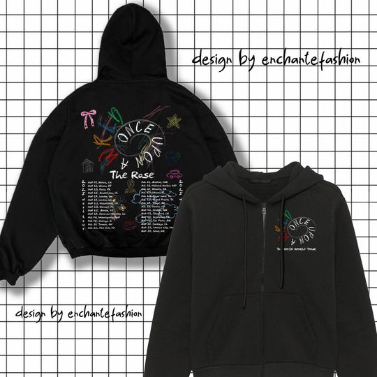 Discover Once Upon AWRLD Tour Zip Hoodie, The Rose 2025 World Tour in North America Hoodie
