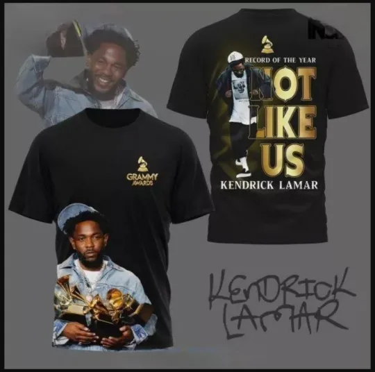 Discover Kendrick Lamar Not Like Us Record of the 2025 hot shirt 3d, cute gift dad 3d