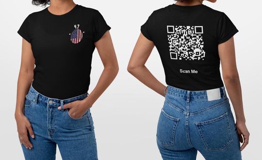 Discover Trump YMCA QR Code Dance Tshirt, auto play WITH Sound, Funny President Trump Shirt, Gift for Trump Supporters, Quality Style Tshirt