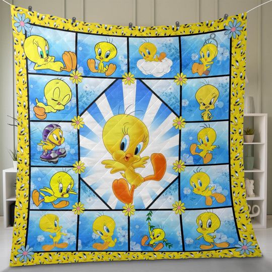 Discover Tweety Bird Quilt Blanket, Tweety Bird Blanket , Bedding Blanket