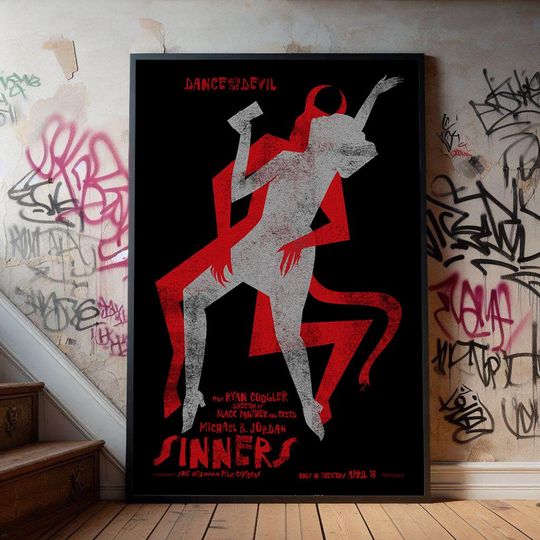 Discover Sinners 2025 Horror Movie Poster, Premium Poster