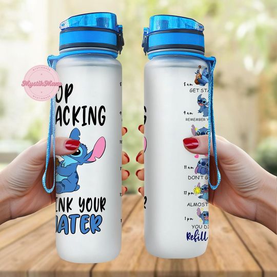Discover Disneyyy Stitchh Water Bottle 32Oz, Lilo And Stitchh Bottle