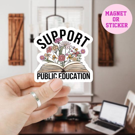 Discover Support Public Schools Sticker, Public Education Sticker