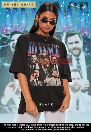 Discover JD VANCE Vintage Shirt, JD Vance Homage Tshirt, Jd Vance Fan Tshirt