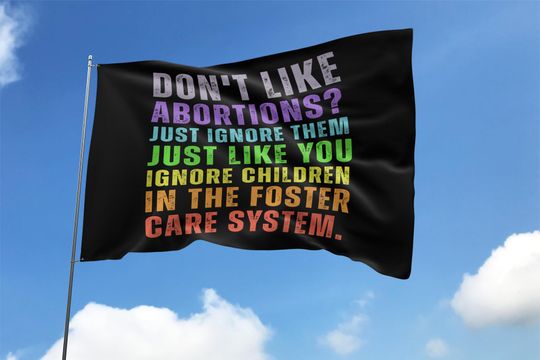Discover Abortion-Rights Pro Choice House Flag, 1973 Roe v Wade House Flags