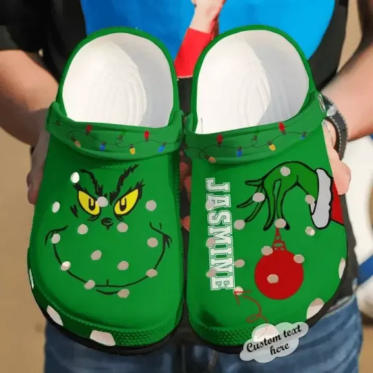 Discover Custom Christmas Grouch-Inspired Classic Clogs – Perfect Holiday Gift Shoes