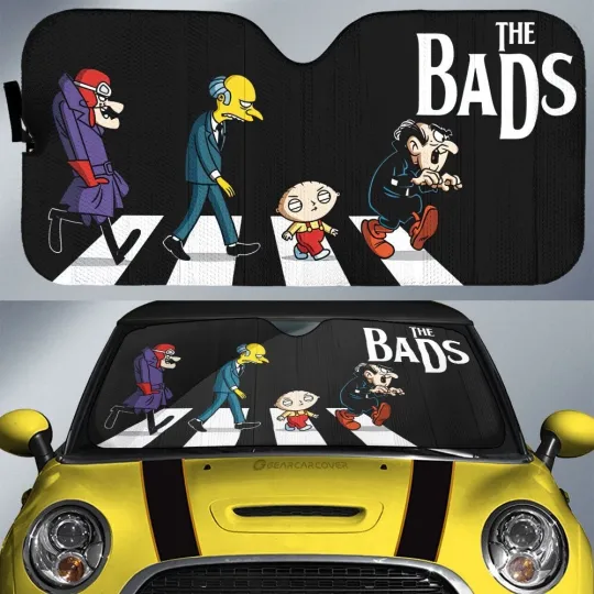 Discover The Bads Crosswalk Car Sunshade Car Accessories