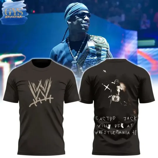 Discover Travis x Wrestling Entertainment WrestleMania 41 3D Shirt