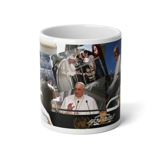 Discover Inspirational Pope Francis Memorial Jumbo Mug