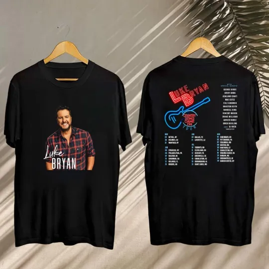 Discover 2025 Luke Bryan Country Song Came on Tour Shirt, Luke Bryan Signature T-Shirt