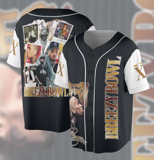 Discover Chris Brown Breezy Bowl XX Tour Unisex Jersey, 20 Yeasr Of Career Memory