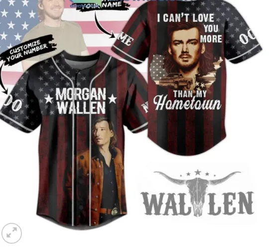 Discover Wallen Western Cant Love You More baseball jersey