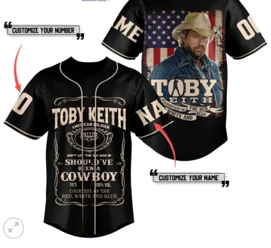 Discover Toby Keith Been A Cowboy Fan Personalized baseball jersey