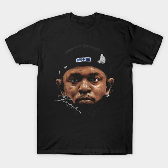 Discover Kendrick Lamar Big Face Signature - Kendrick Lamar Musician - T-Shirt