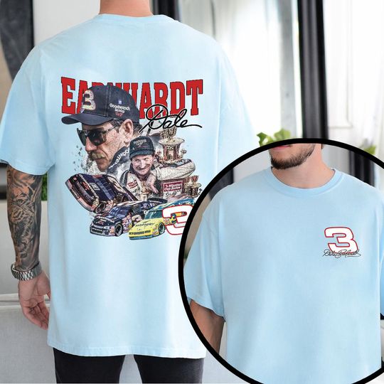 Discover Dale Earnhardt Intimidator Raise Hell Praise Dale 90s Recreation T-Shirt