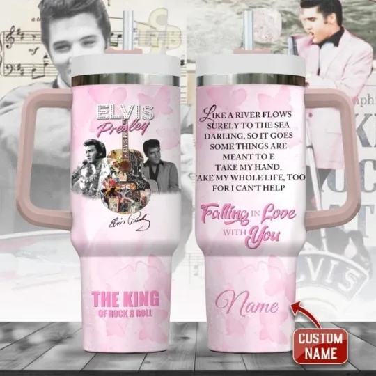 Discover Personalized Elvis Presley 40oz Tumbler Great Price For Fan Hot Hot