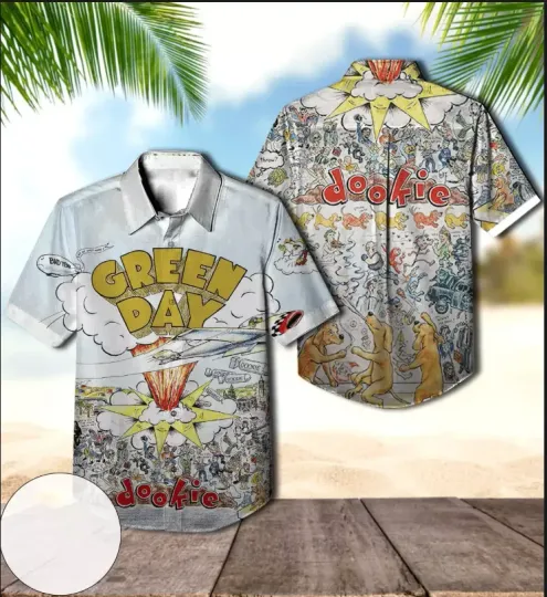 Discover Green Day Dookie Album Cover Hawaiian Shirt