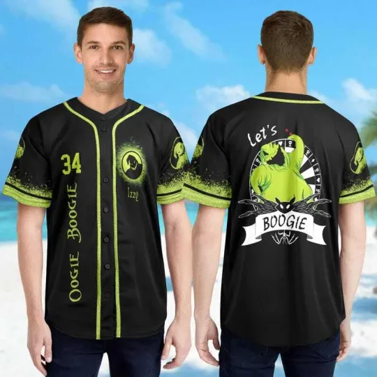 Discover Personalized Nightmare Before Christmas Oogiee Boogiee Baseball Jersey Shirt