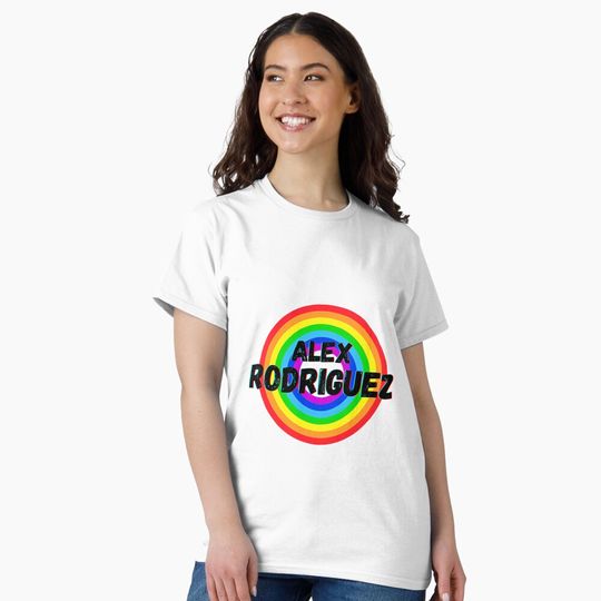 Discover Alex Rodriguez T-Shirt, Alex Rodriguez Rainbow Style T-Shirt