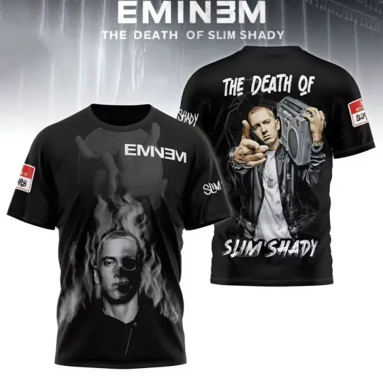 Discover Eminem The Death Of Slim Shady 3D T-Shirt
