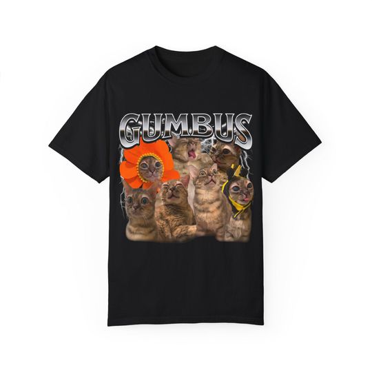 Discover Funny Cat T-Shirt - GUMBUS Graphic Tee, Gift for Cat Lovers, Cute Animal Shirt