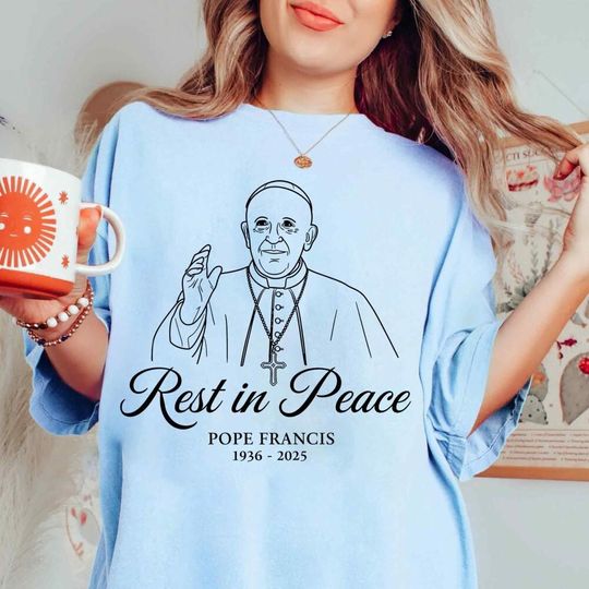 Discover Pope Francis Memorial Shirt, Rip Shirt, Gods Eternal Embrace