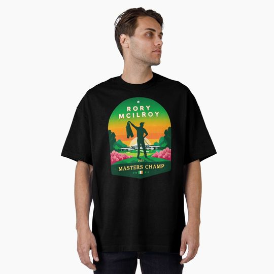 Discover Rory Mcilroy golf master winner Oversized T-Shirt