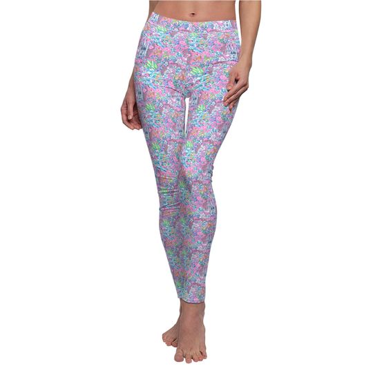 Discover Bright Tropical Dreams - Cinde's Mice - Women's Full Length Leggings