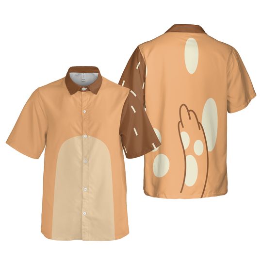 Discover BlueyDad Family Hawaiian Shirt, Bandit Heeler Chilli Heeler Shirt