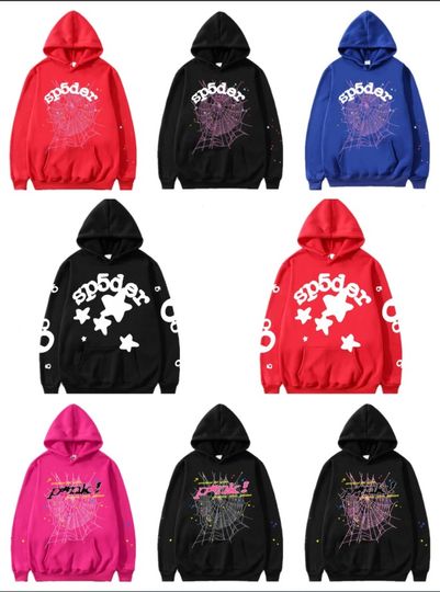 Discover Spider Hoodies Pink Spider 3D Hoodie, Sp5der Tracksuit Men Women Hoodie Spiders Sp5der