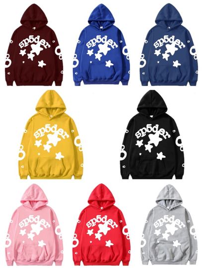 Discover Sp5der Hoodie3D 23Ss Men's Designer 555 Women's Winter Fashion 3D Hoodie