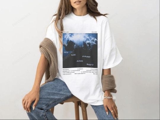 Discover Billie Eilish T-Shirt Hit Me Hard and Soft Album Shirt