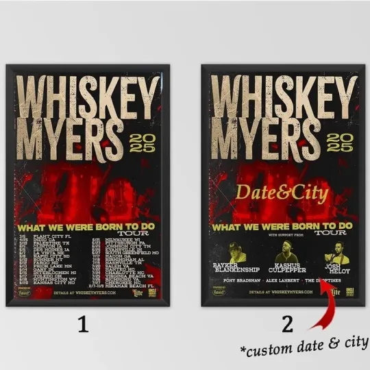 Discover Whiskey Myers 2025 What We Were Born To Do Tour Poster