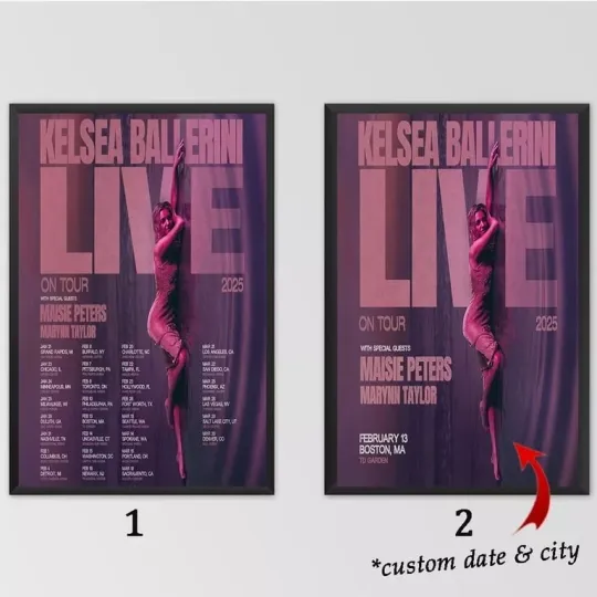 Discover Kelsea Ballerini Live On Tour Dates 2025 Poster
